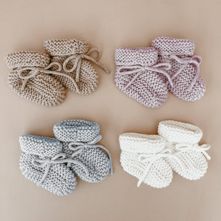 Knit Booties - Booties- Blossom & Pear