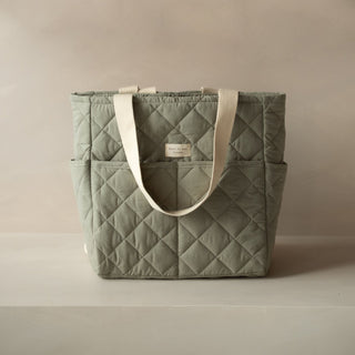 Quilted Backpack | Mint - Diaper Bags - Dans le Sac