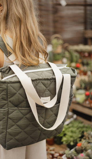 Quilted Backpack | Forest (Preorder for 5/25) - Diaper Bags - Dans le Sac