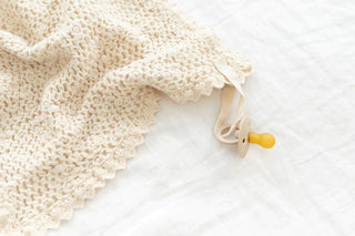 Cozy Waffle Lovie - Pacifier Holder - New Grain
