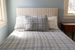 French Plaid Bluebelle Sham - Pillow - New Grain