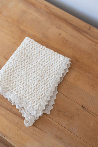 Cozy Waffle Lovie - Pacifier Holder - New Grain