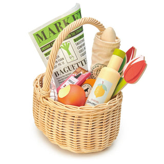 Wicker Shopping Basket - Toys - Tender Leaf Toys