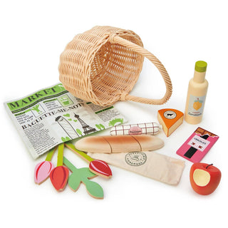 Wicker Shopping Basket - Toys - Tender Leaf Toys
