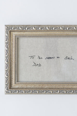 The Embroidered Note - Framed Keepsakes - Honey Moon Baby Co