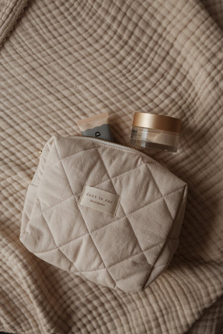 Organic Cotton Quilted Pouch - Diaper Bags - Dans le Sac