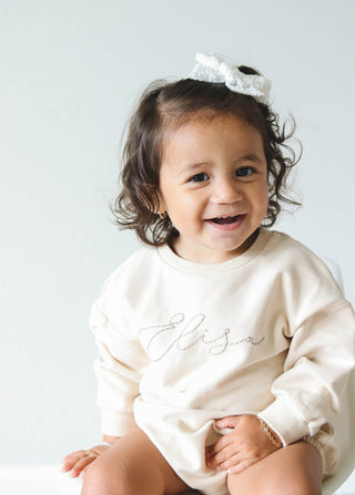 The Embroidered Bubble Romper – Honey Moon Baby Co