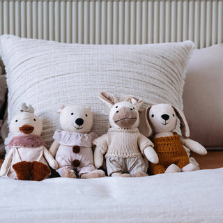 Marguerite Bear - Plush Toy - and the little dog laughed