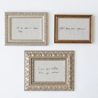 The Embroidered Note - Framed Keepsakes - Honey Moon Baby Co