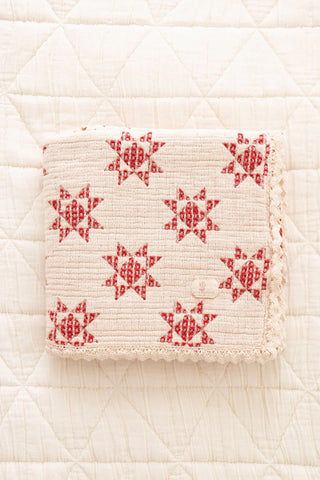 Ruby Star Patchwork Quilt - Blanket - New Grain
