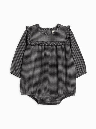 Ruth Flannel Ruffle Neckline Bodysuit - Bodysuit - Kendi