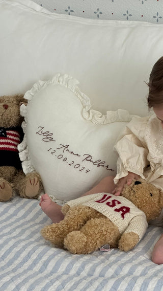 Custom Mystery Heart Pillow - Pillow - Honey Moon Baby Co