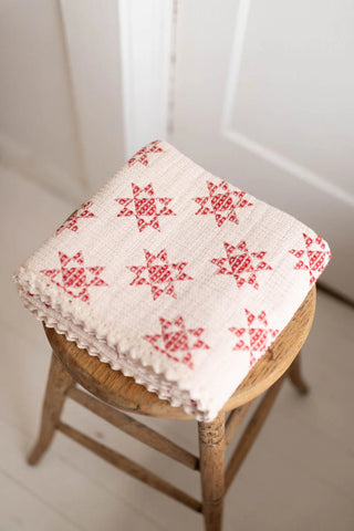 Ruby Star Patchwork Quilt - Blanket - New Grain