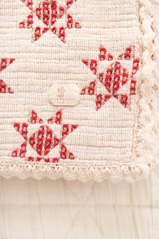 Ruby Star Patchwork Quilt - Blanket - New Grain