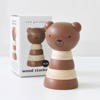 Wooden Ring Bear Stacker - Toys - Wee Gallery