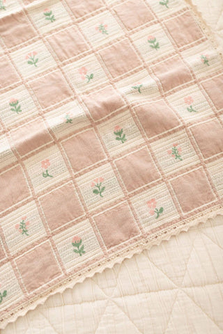Patchwork Fleur Blanket - Blanket - New Grain