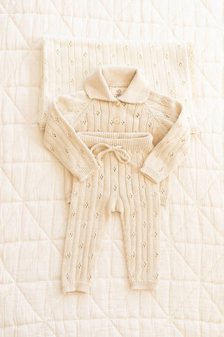 Pointelle Knit Blanket - Blanket - New Grain