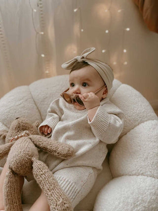 Sprinkle Knit Playsuit - Romper- Oat Children