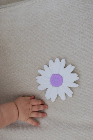 Silicone Daisy Teether - Teether- Woven Kids