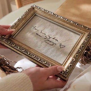 The Embroidered Note - Framed Keepsakes- Honey Moon Baby Co