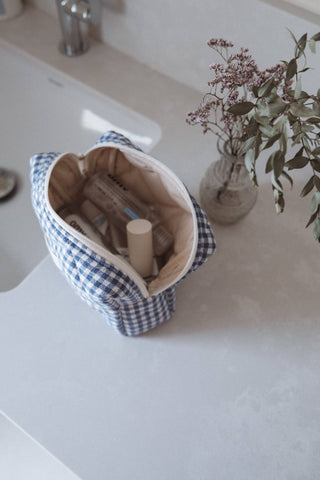 Organic Cotton Quilted Pouch - Diaper Bags - Dans le Sac