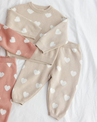 Heart Knit Sweater - Sweater - Quincy Mae