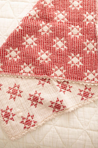Ruby Star Patchwork Quilt - Blanket - New Grain