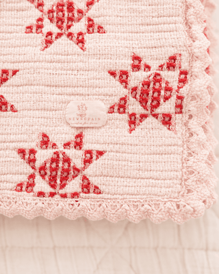 Ruby Star Patchwork Quilt - Blanket- New Grain