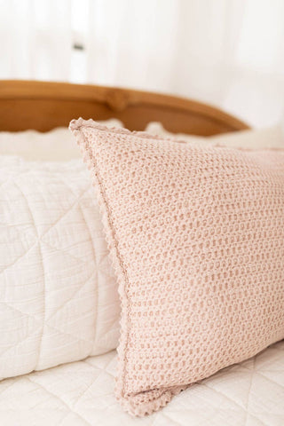 Cozy Waffle Pillowcase - Pillow - New Grain