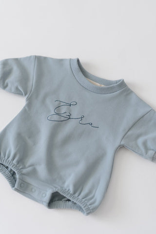 The Embroidered Bubble Romper - Romper - Honey Moon Baby Co