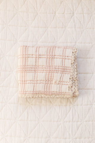 Petal French Plaid Quilt - Blanket - New Grain