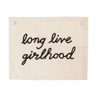 Long Live Girlhood Banner - Nursery Decor- Imani + KIDS