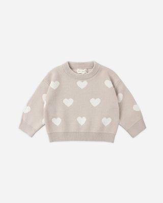 Heart Knit Sweater - Sweater - Quincy Mae