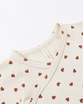 Red Heart Snap Bodysuit - Bodysuit - Quincy Mae