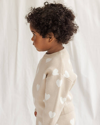 Heart Knit Sweater - Sweater - Quincy Mae