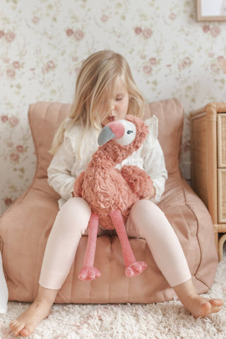 Francesca: The Weighted Flamingo - Plush Toy - Mindful and Co Kids USA