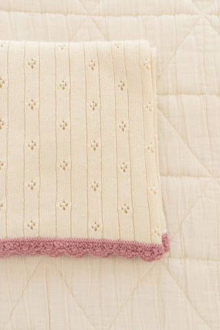 Pointelle Knit Blanket - Blanket - New Grain