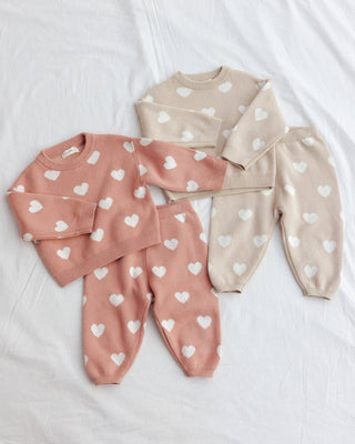 Heart Knit Sweater - Sweater - Quincy Mae