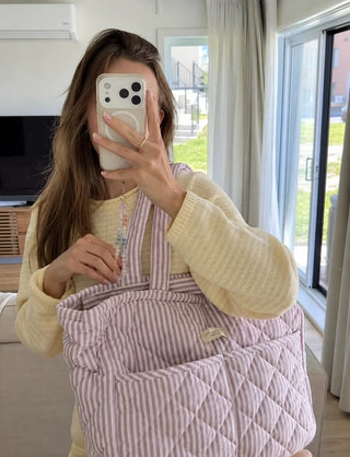 Quilted Diaper Bag - Diaper Bags- Dans le Sac