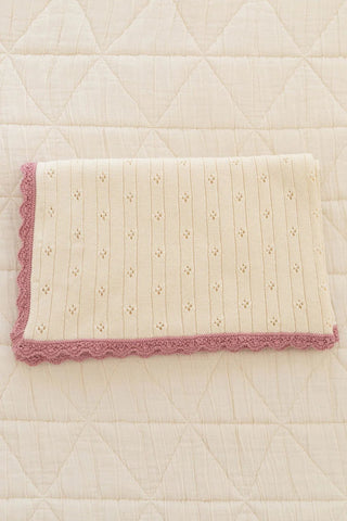 Pointelle Knit Blanket - Blanket - New Grain