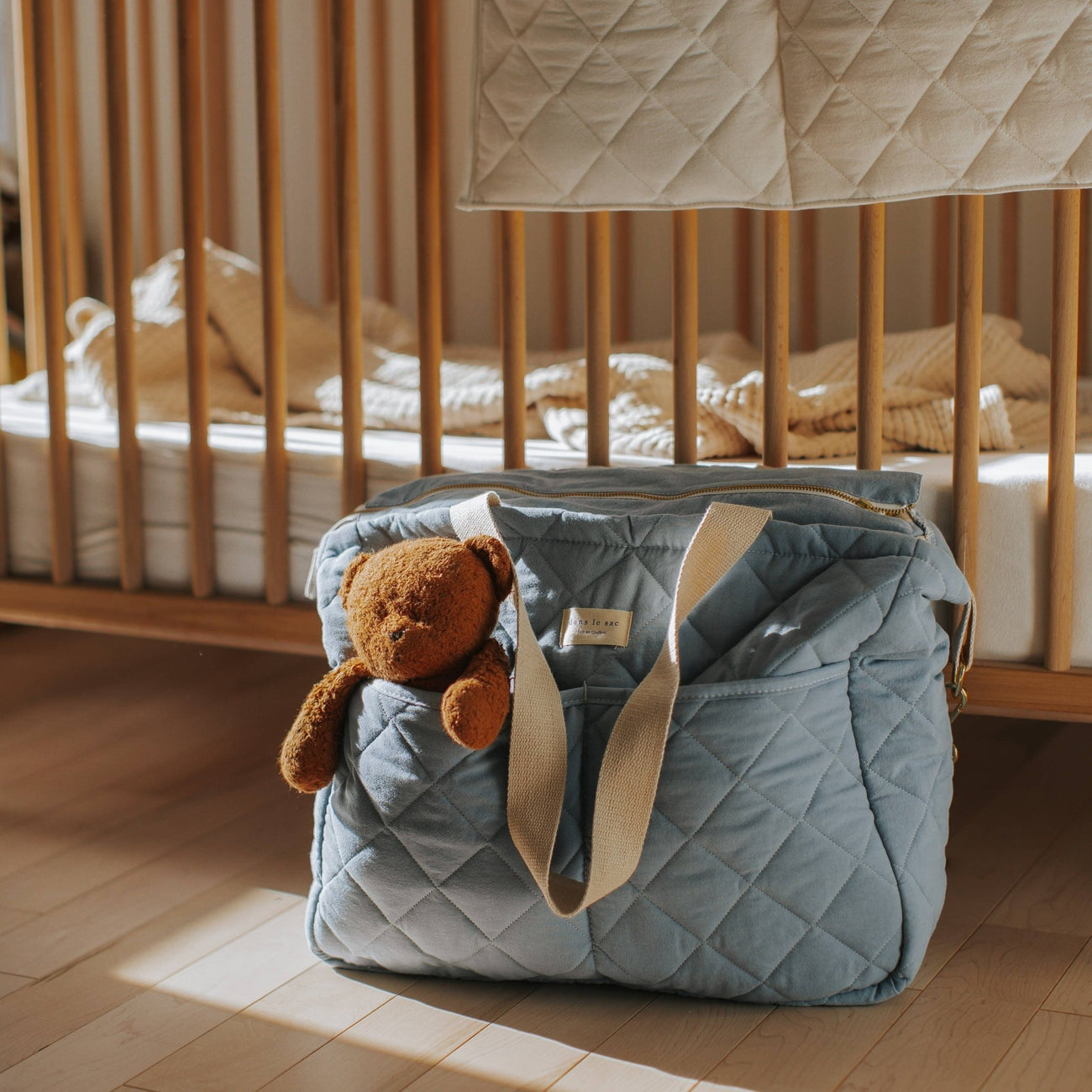 Sapphire Snuggle Quilted Diaper Bag