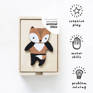 Mix & Match Animal Tiles - Toys - Wee Gallery