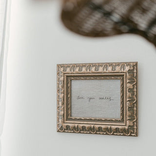 The Embroidered Note - Framed Keepsakes - Honey Moon Baby Co