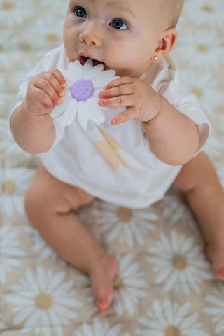 Silicone Daisy Teether - Teether- Woven Kids