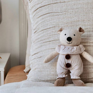 Marguerite Bear - Plush Toy - and the little dog laughed