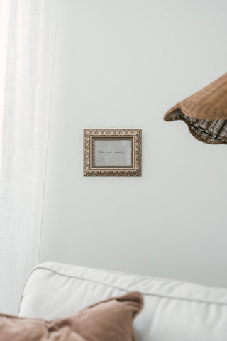 The Embroidered Note - Framed Keepsakes - Honey Moon Baby Co