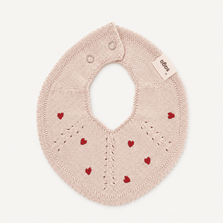 Baby Bib | Blush Heart - Bib- Saga Copenhagen