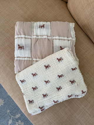 Sunday Pony Quilt - Blanket- New Grain