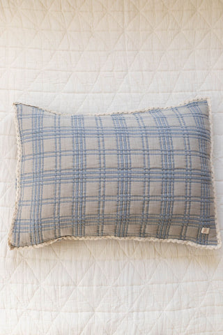 French Plaid Bluebelle Sham - Pillow - New Grain