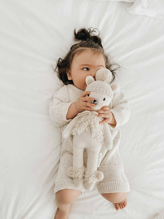 Sprinkle Knit Playsuit - Romper- Oat Children